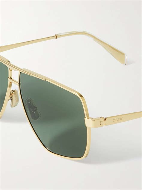 celine golden sunglasses|oversized Celine sunglasses.